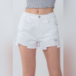 Nomad denim shorts - White